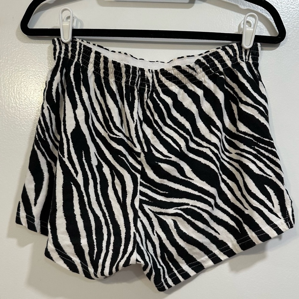 Zebra Print Soffe Shorts